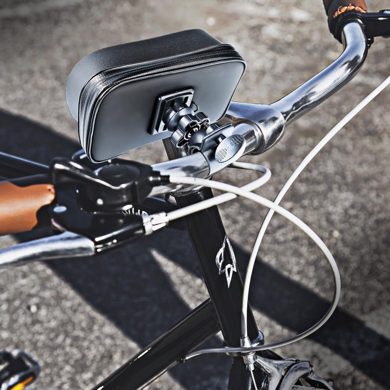Wateproof Case για Ποδήλατο - Μηχανή με Σκίαστρο (4,8" - 5,5") black