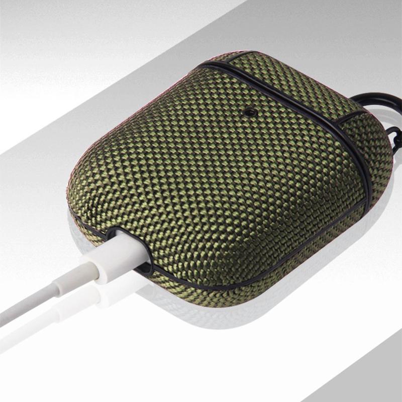 Nylon Hard Case (Apple AirPods 1 / 2) green