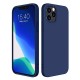 Silicone Soft Case Back Cover (iPhone 12 Mini) blue