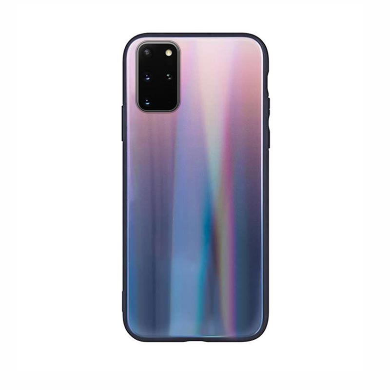Aurora Glass Case Back Cover (Samsung Galaxy S20 Plus) brown-black