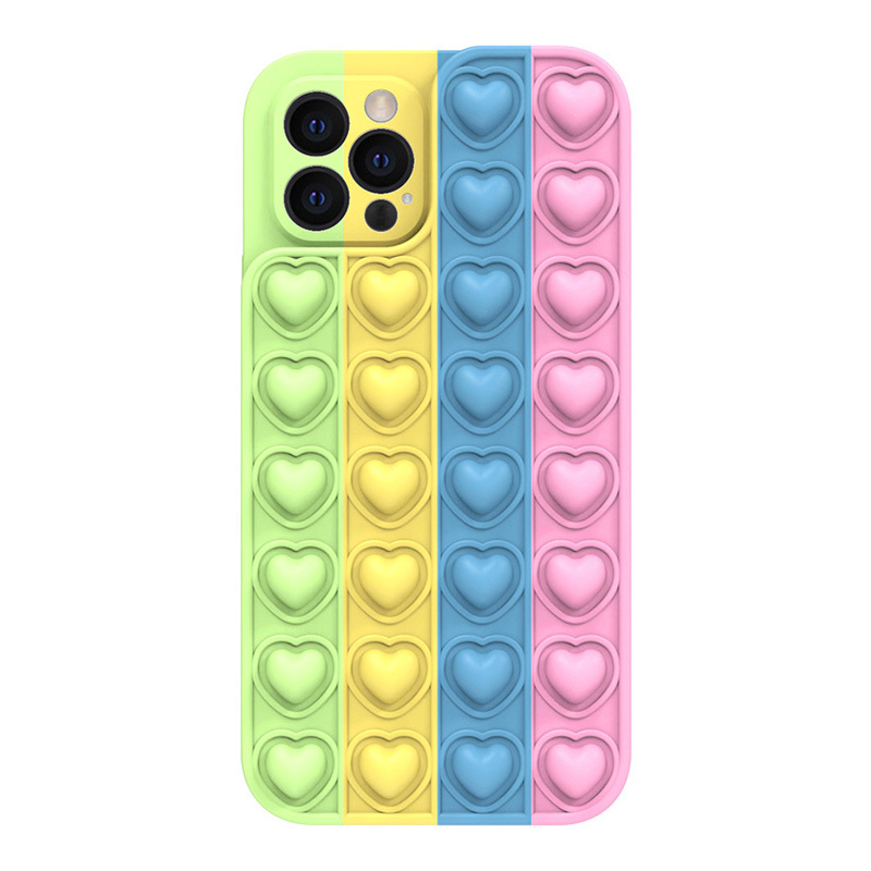 Bubble Pop It Back Case (iPhone 11) green-yellow-blue-pink 4