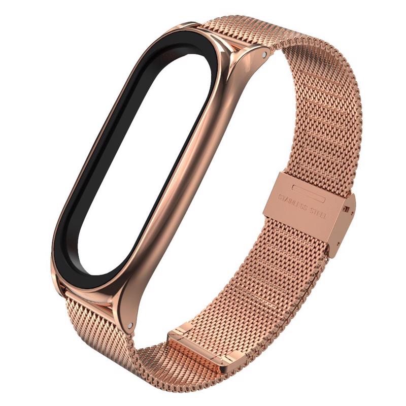 Tech-Protect Milanese Λουράκι Metal (Xiaomi Mi Band 5 / 6) rose gold