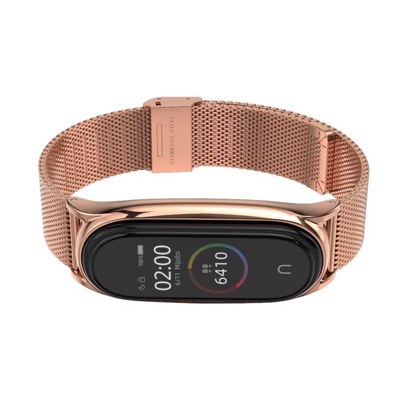 Tech-Protect Milanese Λουράκι Metal (Xiaomi Mi Band 5 / 6) rose gold