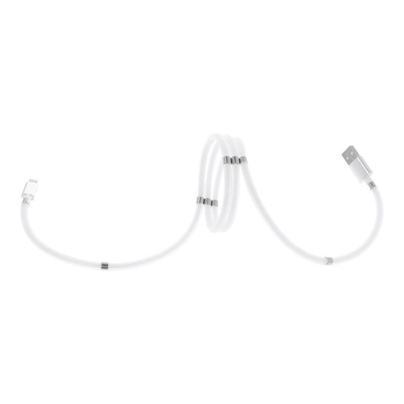 Magnetic Cable Lightning 2,4A C683 (white) 1m