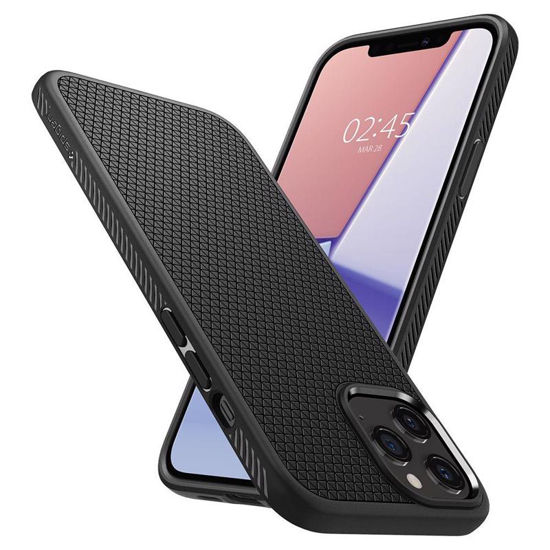 Spigen® Liquid Air™ ACS01701 Case (iPhone 12 / 12 Pro) matte black