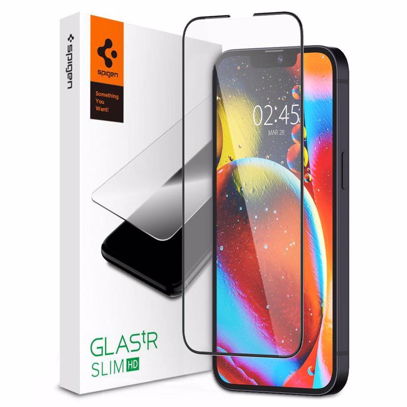 Spigen® GLAS.tR™ Slim Tempered Glass Full Coveraged (iPhone 14 / 13 / 13 Pro)