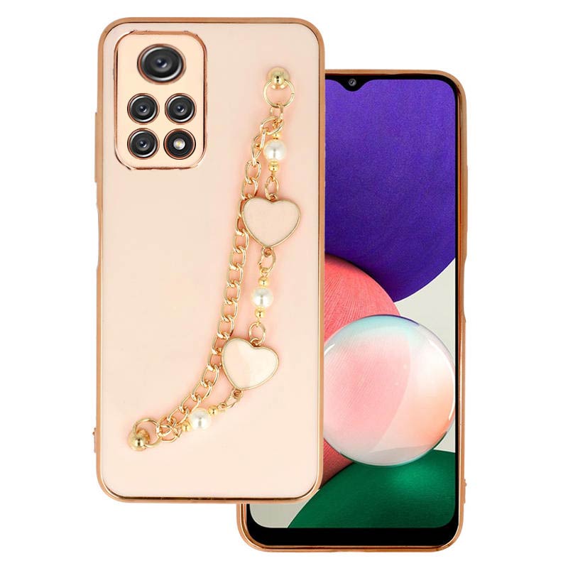 Lux Chain Series Back Cover Case (Xiaomi Redmi Note 10 Pro) design 3 light-pink