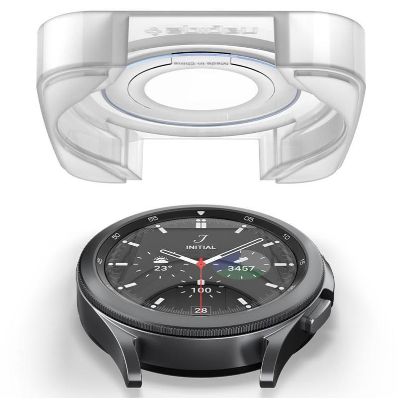 Spigen® GLAS.tR™ Ez Fit (x2Pack) Tempered Glass (Samsung Galaxy Watch 4) (Classic 42mm)