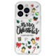 Christmas Back Cover Case (iPhone 13) D3 clear green ornaments