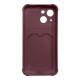 Card Armor AirBag Back Cover Case (iPhone 13) raspberry