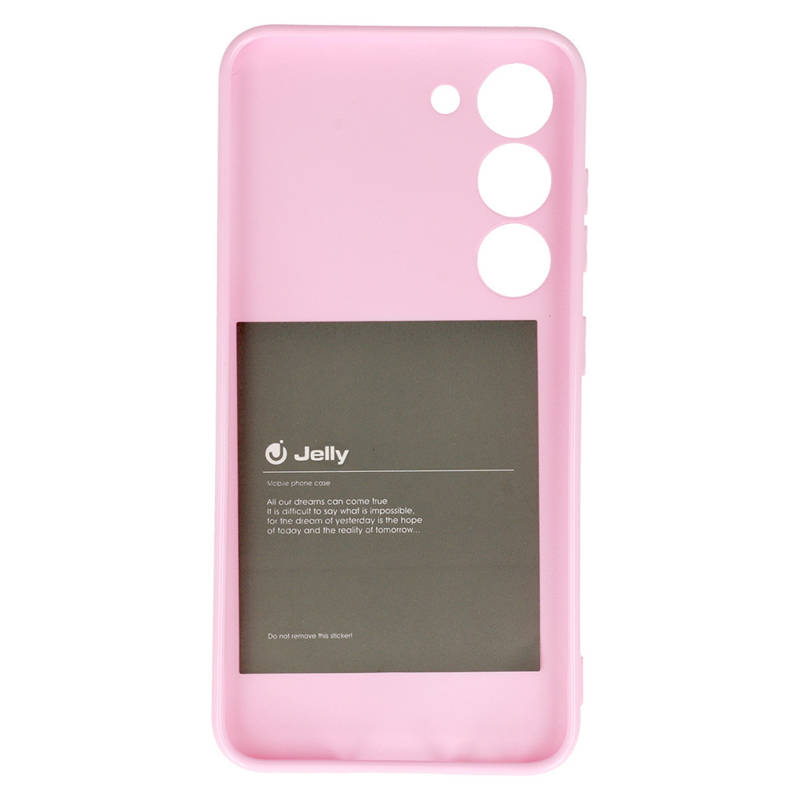 Silicone Jelly Back Case (Samsung Galaxy S23) light-Pink