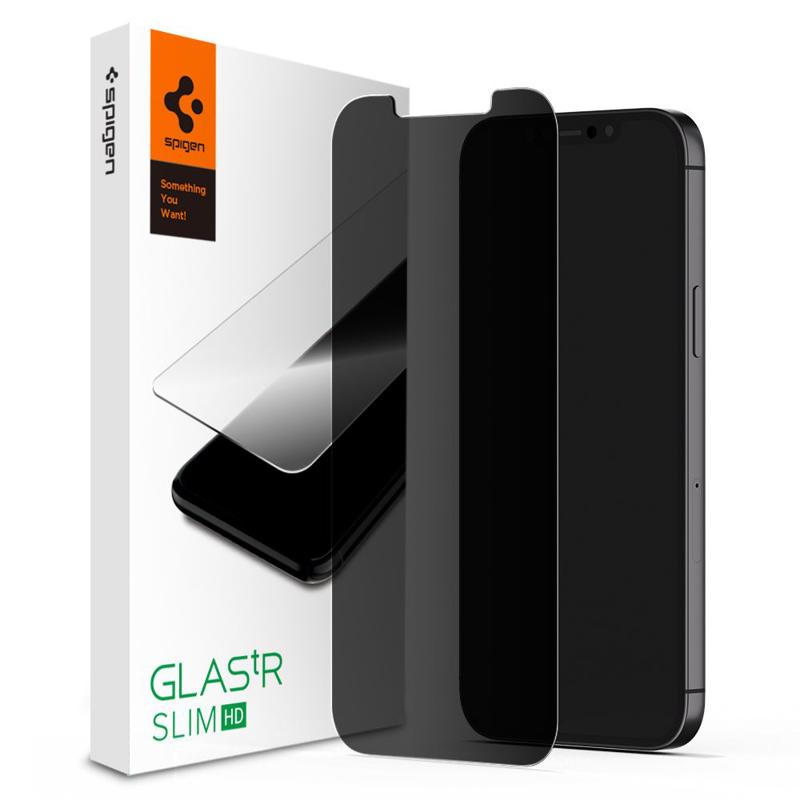 Spigen® GLAS.tR™ Privacy Tempered Glass (iPhone 12 / 12 Pro)