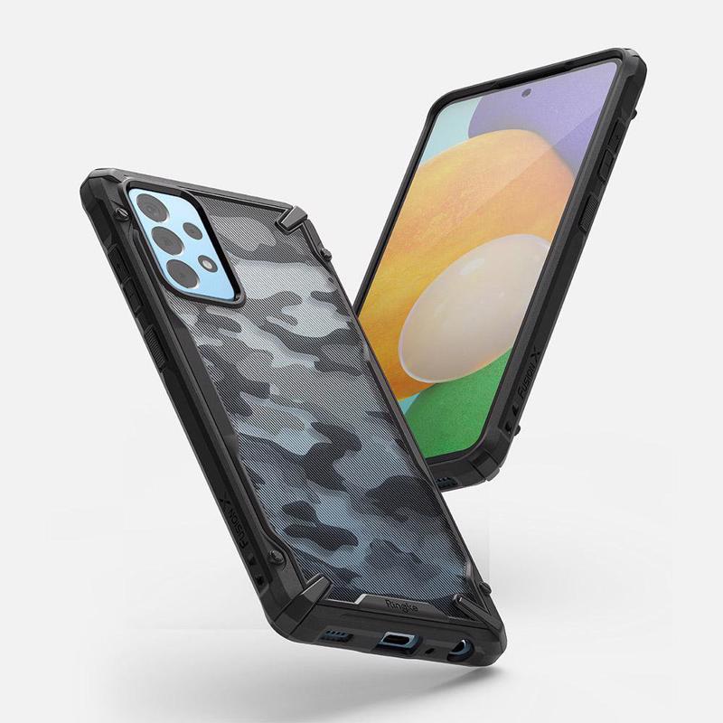 Ringke Fusion-X Camo Back Case (Samsung Galaxy A72) camo black (XDSG0048)