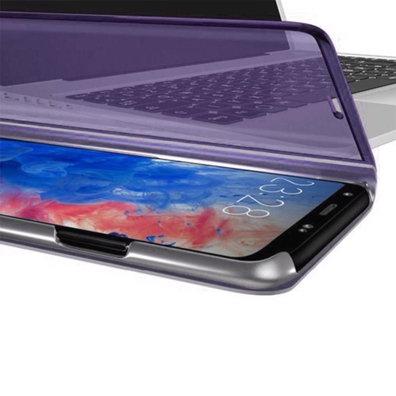 Clear View Case Book Cover (Samsung Galaxy A20e) purple