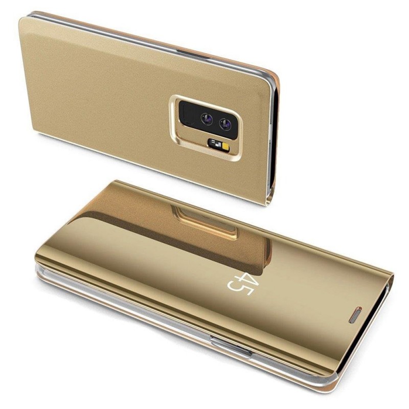 Clear View Case Book Cover (Samsung Galaxy S22) gold