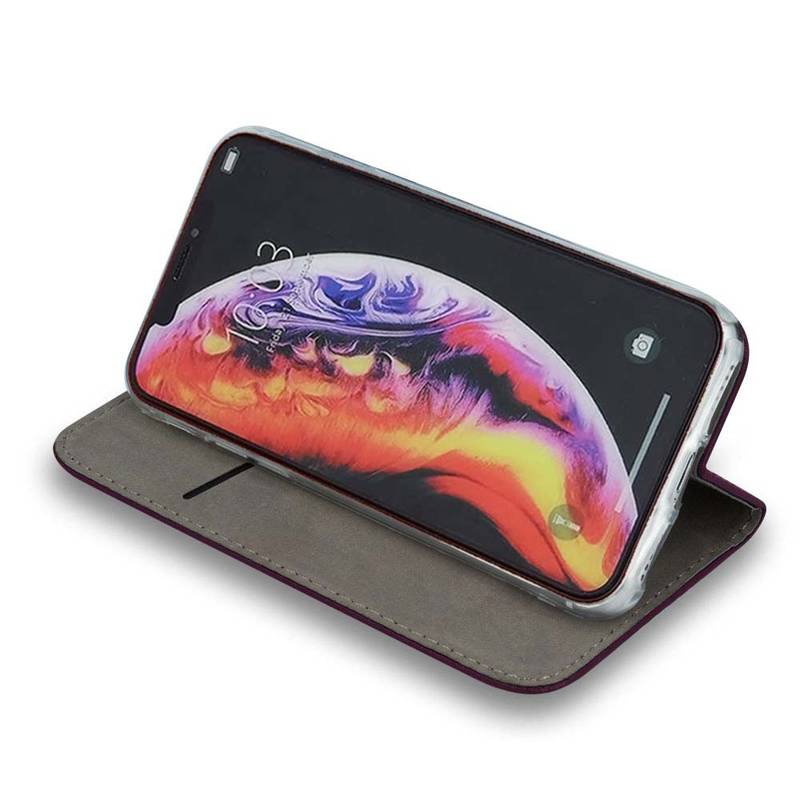 Smart Magnetic Leather Book Cove (Xiaomi Poco X5 5G / Redmi Note 12 5G) burgundy
