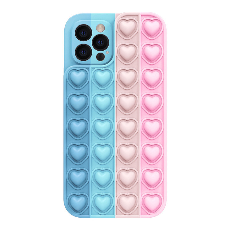 Bubble Pop It Back Case (iPhone 13 Pro) blue-pink 1