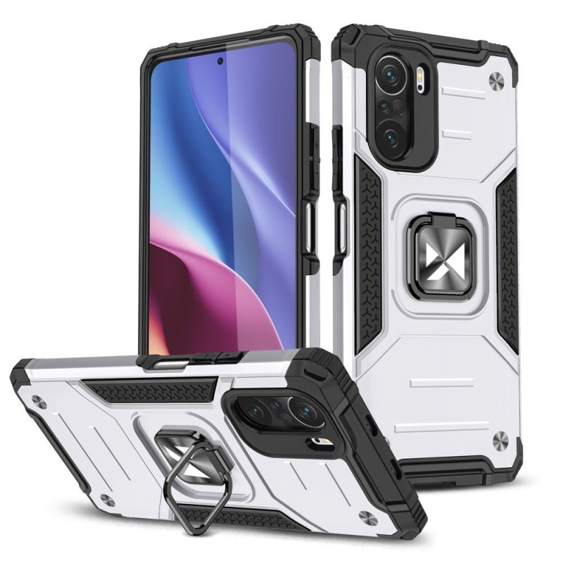 Wozinsky Ring Armor Case Back Cover (Xiaomi Poco F3 / Mi 11i) silver