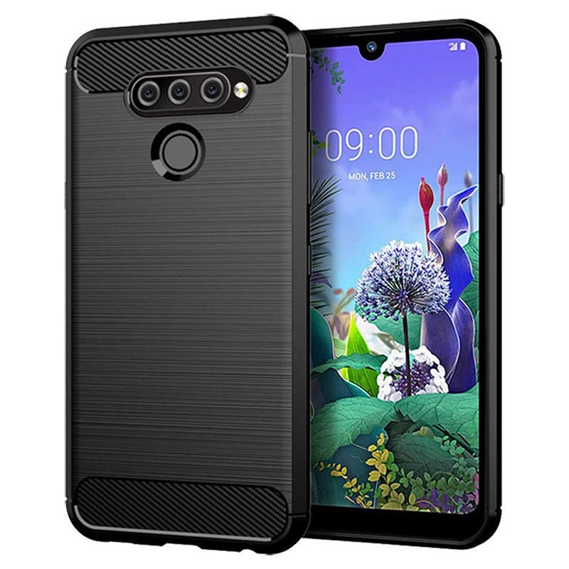 Carbon Case Back Cover (LG Q60) black