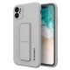 Wozinsky Kickstand Flexible Back Cover Case (iPhone 12 Pro) grey