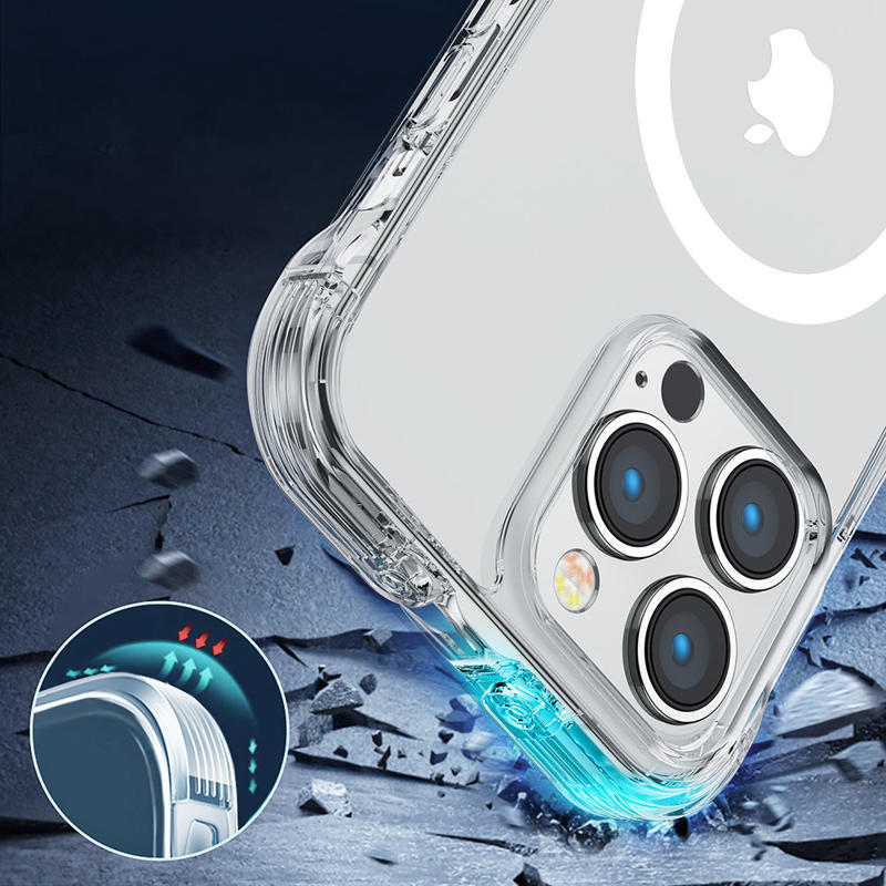 Joyroom Magnetic Defender Back Cover Case (iPhone 14) clear (MagSafe Compatible)