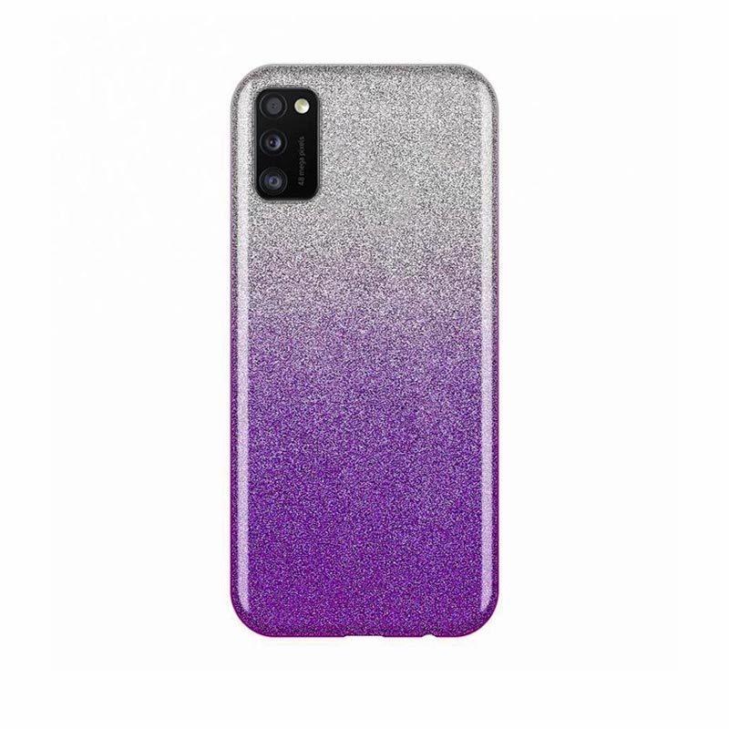 Glitter Shine Case Back Cover (Samsung Galaxy A41) silver-purple