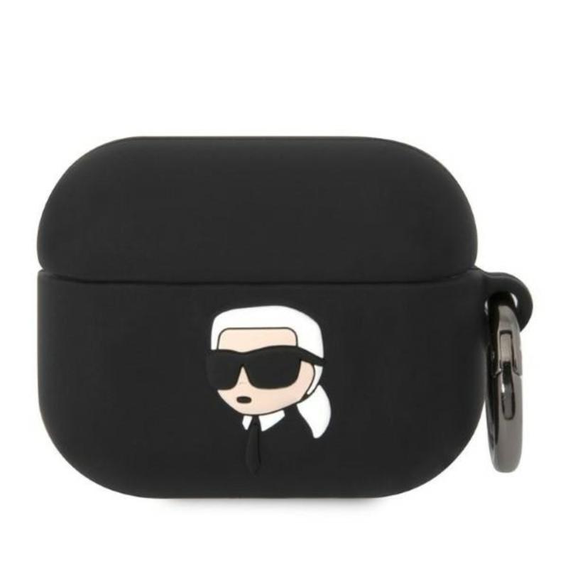 Karl Lagerfeld® 3D NFT Karl Silicone Case (Apple Airpods Pro) black