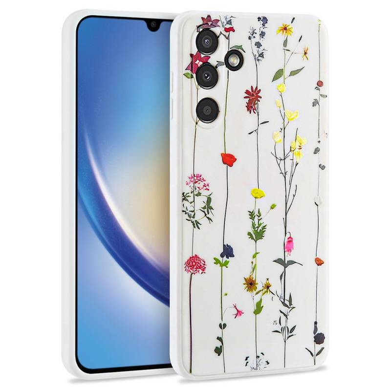 Tech-Protect Mood Back Cover Case (Samsung Galaxy A34 5G) garden white