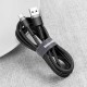 Baseus Cafule Data Cable Braided Type-C QC3.0 2A 3m (CATKLF-UG1) black-gray