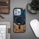 Bewood® Neptune Wood and Resin MagSafe Case (iPhone 15 Pro) blue