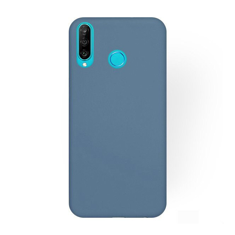 Soft Matt Case Back Cover (Huawei P30 Lite) grey-blue