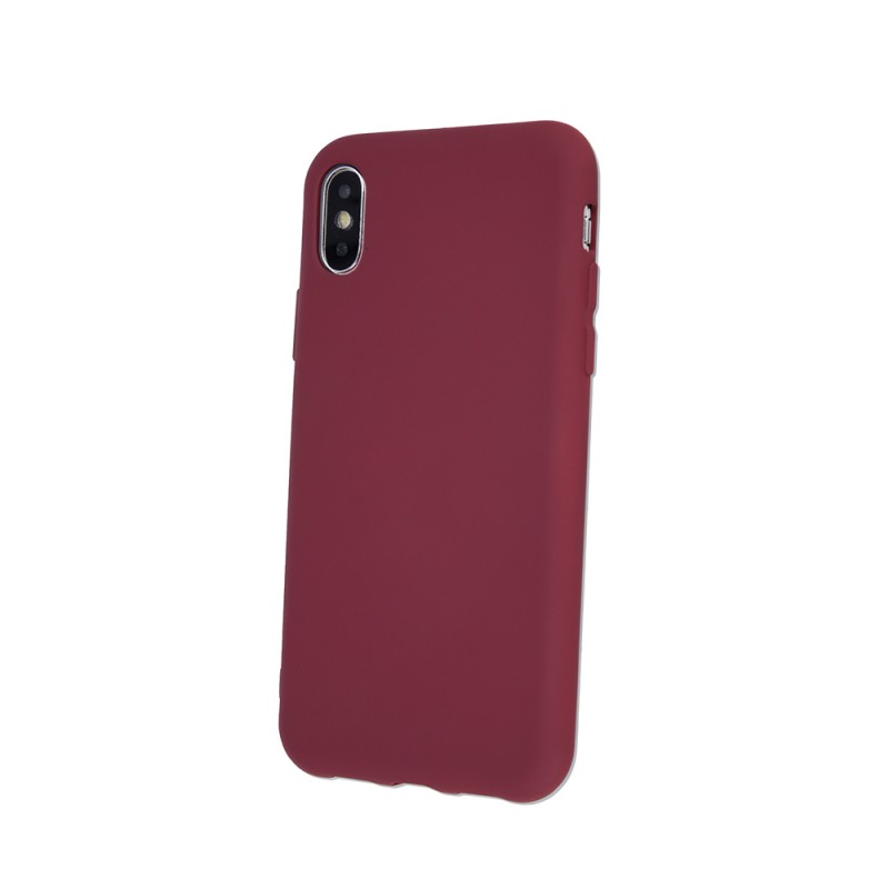 Silicone Soft Case Back Cover (iPhone XR) burgundy