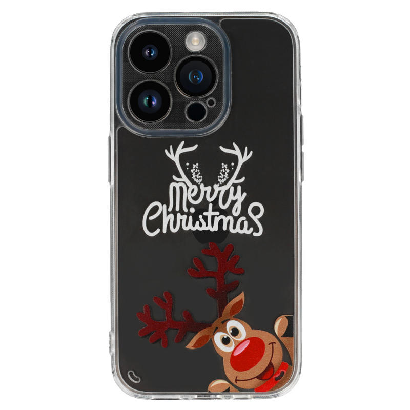 Christmas Back Cover Case (Samsung Galaxy S23 Ultra) D1 clear reindeer