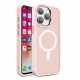 Color Matte Magnetic MagSafe Back Cover Case (iPhone 15 Pro) pink