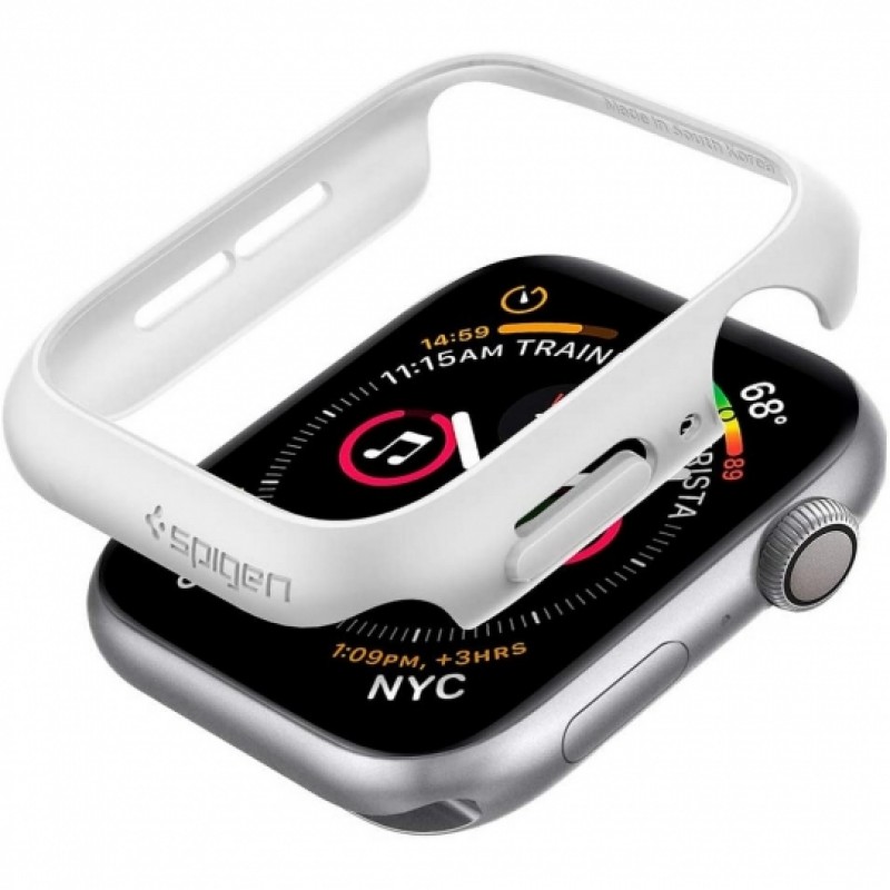 Spigen® Thin Fit™ 062CS24475 Case (Apple Watch 4 / 5 / 6 / SE) (44mm) white