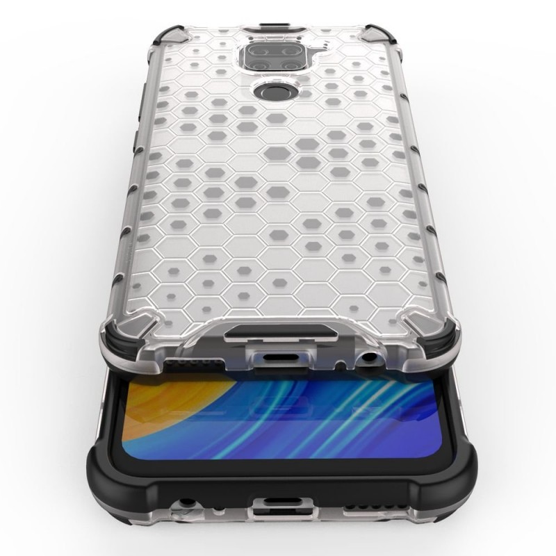Honeycomb Armor Shell Case (Xiaomi Redmi Note 9) clear