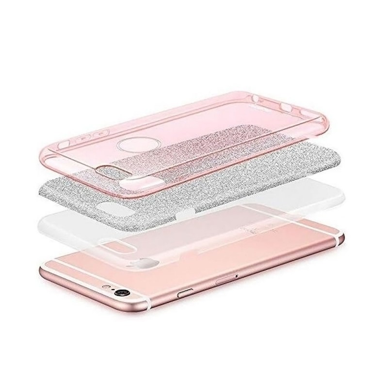Wozinsky Glitter Case Back Cover (Samsung Galaxy J6 Plus 2018) silver
