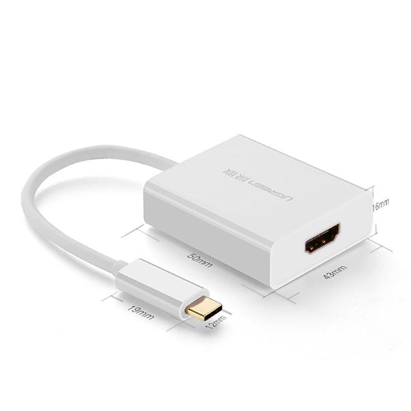 Ugreen Adapter Type-C (male) - HDMI (female) white