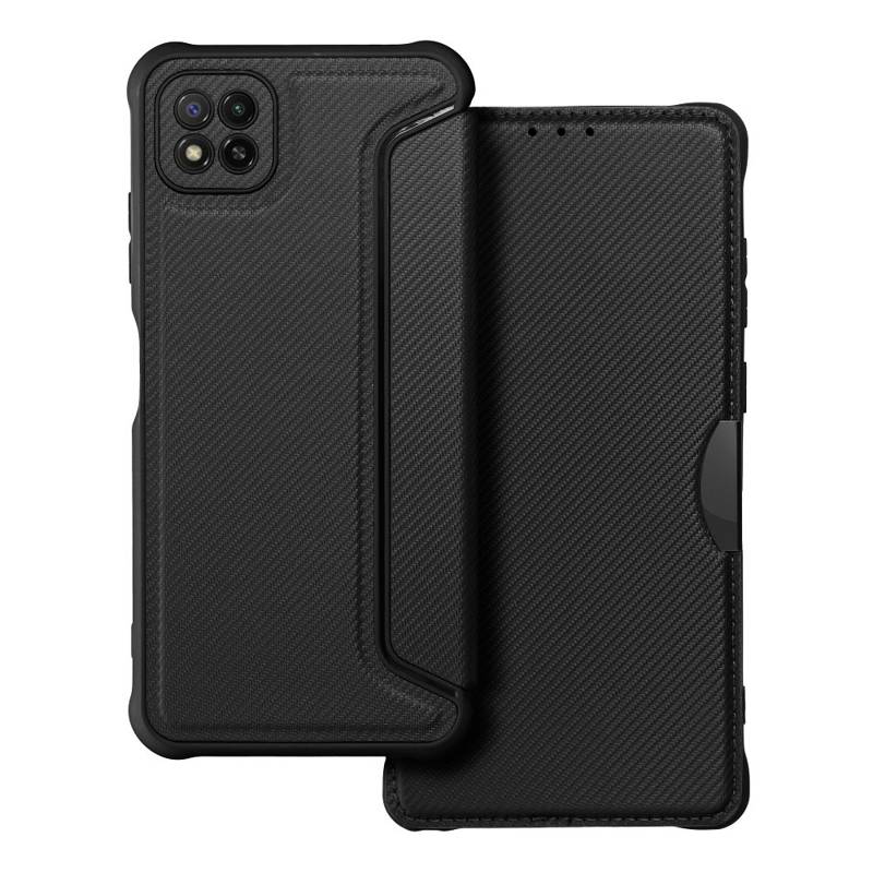 Forcell Razor Carbon Book Cover Case (Samsung Galaxy A22 5G) black