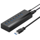 Ugreen 7in1 HUB 7x USB-A 5Gb/s με Αντάπτορα Ρεύματος (US219) black