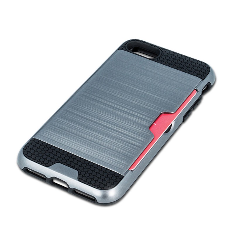 Defender Card Case με υποδοχή καρτών (iPhone XS Max) silver
