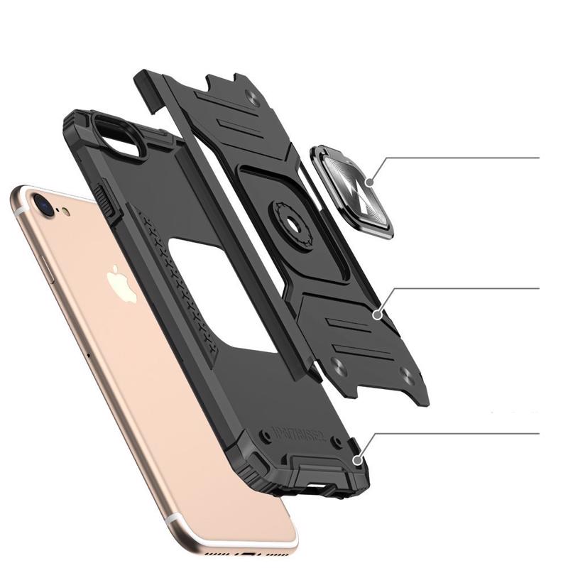Wozinsky Ring Armor Case Back Cover (iPhone SE 2 / 8 / 7) black