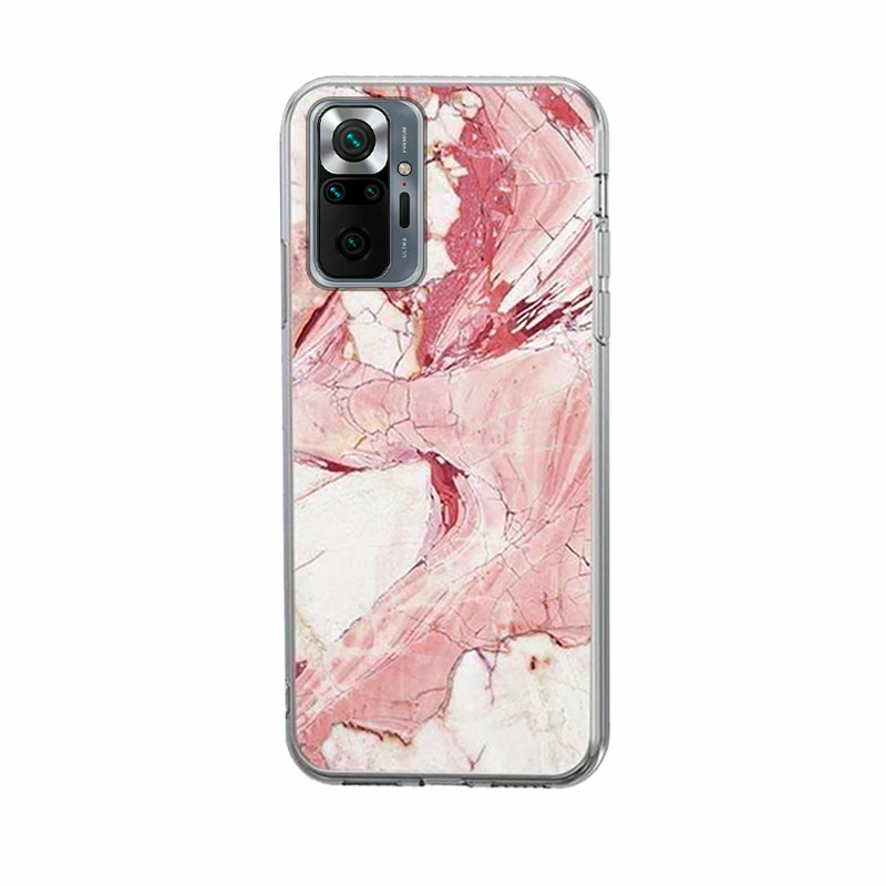 Wozinsky Marble Case Back Cover (Xiaomi Redmi Note 10 Pro) pink