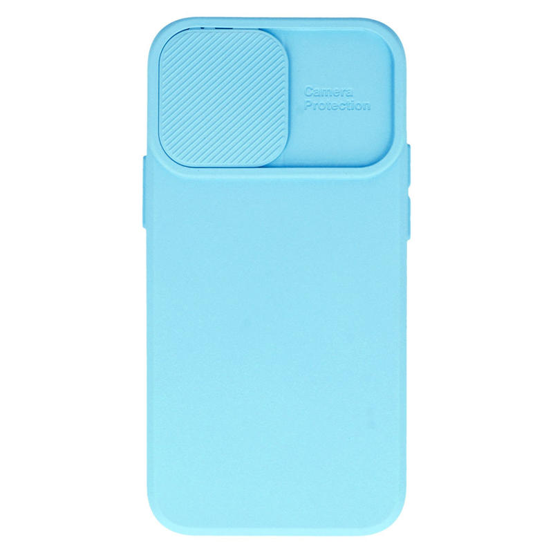 Camshield Soft Case Back Cover (iPhone 14 Pro Max) light-blue