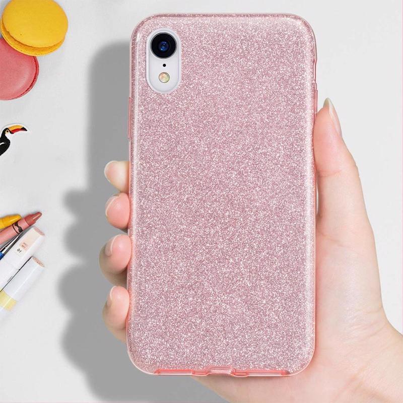 Glitter Shine Case Back Cover (Huawei Y6p) pink