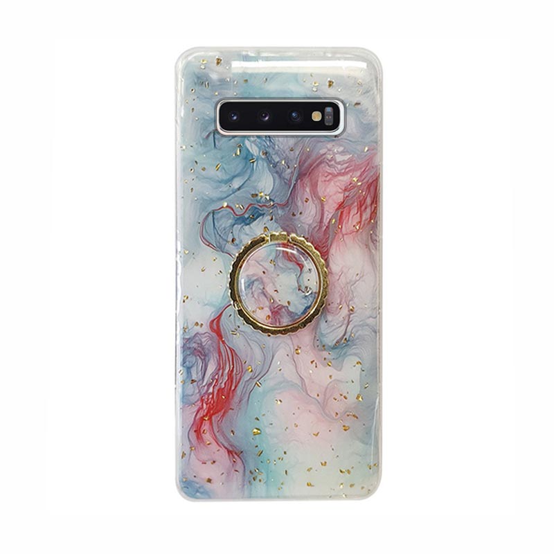 Marble Ring Case Back Cover (Samsung Galaxy S10 Plus) turquoise
