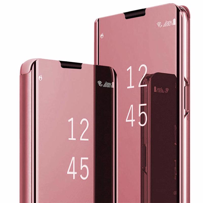 Clear View Case Book Cover (Samsung Galaxy S10 Plus) rose gold