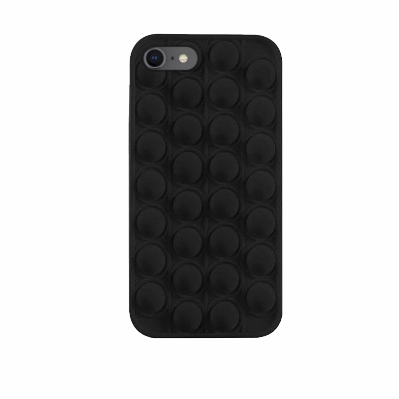 Bubble Pop It Back Case (iPhone SE 2 / 8 / 7) (N9) black