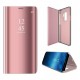 Clear View Case Book Cover (Huawei P40 Lite E) rose gold