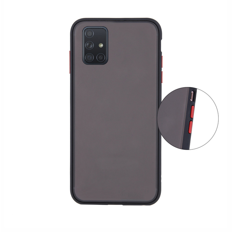 Colored Buttons Case Back Cover (Samsung Galaxy M51) black